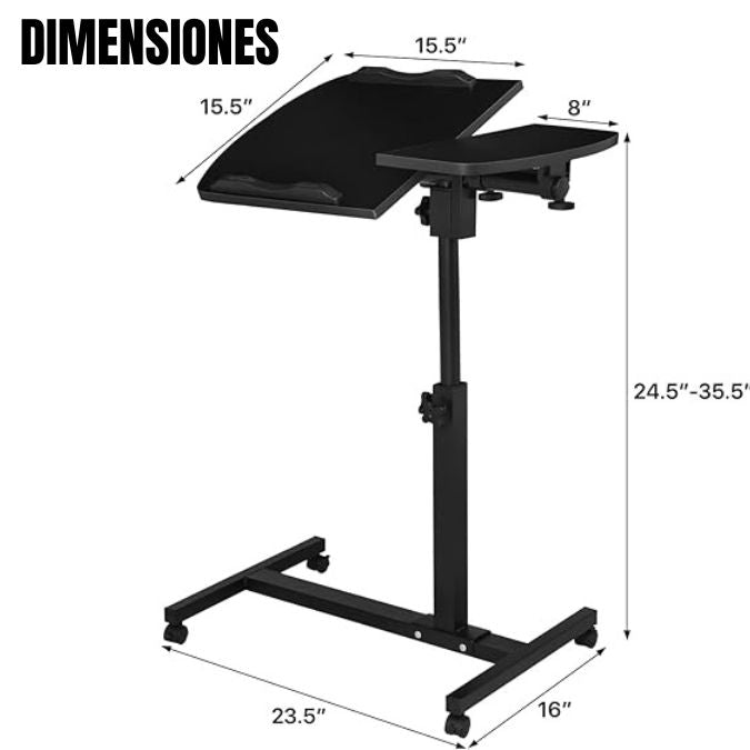 FlexiDesk Pro - Mesa Móvil Ajustable para Laptop